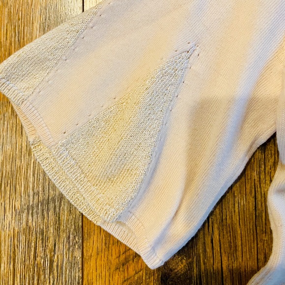 NANETTE LEPORE Beaded V-Neck Tunic Sweater Top - Picture 5 of 7